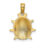 Load image into Gallery viewer, 14K Yellow Gold 3-D ENAMEL LADYBUG Charm Pendant
