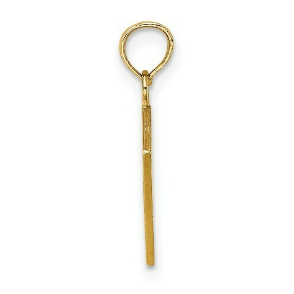 14K Yellow Gold Enamel Jack of Clubs & Ace of Hearts Cards Charm Pendant