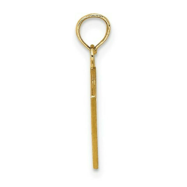 14K Yellow Gold Enamel Jack of Clubs & Ace of Hearts Cards Charm Pendant