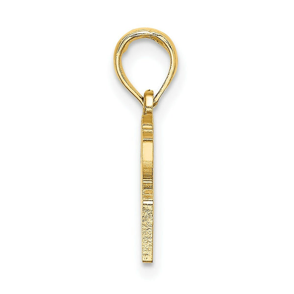 14K Yellow Gold Hands Forming a Heart Charm Pendant