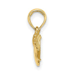 Load image into Gallery viewer, 14K Yellow Gold Hands Holding Heart Charm Pendant
