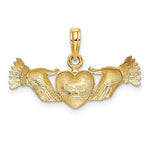Load image into Gallery viewer, 14K Yellow Gold Hands Holding Heart Charm Pendant
