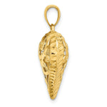 Load image into Gallery viewer, 14K Yellow Gold 3-D &amp; Diamond-cut Heart Charm Pendant
