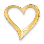 Load image into Gallery viewer, 14K Yellow Gold 2-D Large Floating Heart Slide
