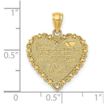 Load image into Gallery viewer, 14K Yellow Gold Love IS...HEART Charm Pendant
