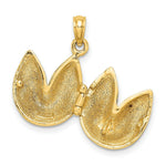 Load image into Gallery viewer, 14K Yellow Gold 3-D Moveable Fortune Cookie Charm Pendant
