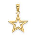 Load image into Gallery viewer, 14K Yellow Gold Cut-out Star Charm Pendant
