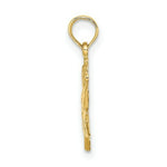 Load image into Gallery viewer, 14K Yellow Gold 2-D Polished Rose Charm Pendant
