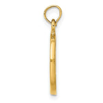 Load image into Gallery viewer, 14K Yellow Gold 2-D Chicago Skyline In Circle Frame Charm Pendant
