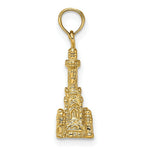 Load image into Gallery viewer, 14K Yellow Gold 3-D CHICAGO WATER TOWER Charm Pendant

