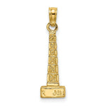 Load image into Gallery viewer, 14K Yellow Gold 3-D JOHN HANCOCK BUILDING, CHICAGO Charm Pendant
