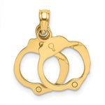 Load image into Gallery viewer, 14K Yellow Gold Moveable HANDCUFFS Charm Pendant
