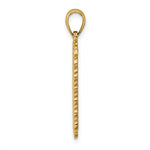 Load image into Gallery viewer, 14K Yellow Gold 2-D Queen Playing Card Charm Pendant
