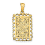 Load image into Gallery viewer, 14K Yellow Gold Jack of Hearts Pendant
