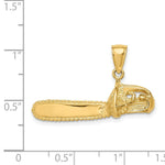 Load image into Gallery viewer, 14K Yellow Gold 3-D LARGE CHAIN SAW Charm Pendant
