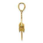 Load image into Gallery viewer, 14K Yellow Gold 3-D San Francisco Disc With Cable Car Charm Pendant

