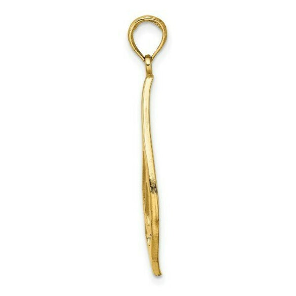 14K Yellow Gold CELTIC KNOT TEARDROP Charm Pendant
