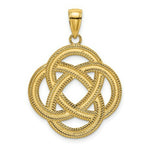 Load image into Gallery viewer, 14K Yellow Gold Large Celtic Eternity Knot Circle Charm Pendant
