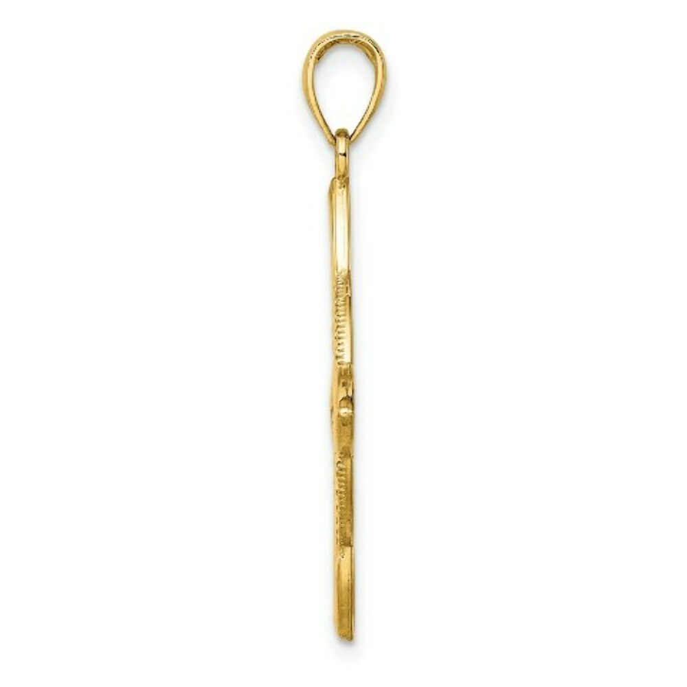 14K Yellow Gold Large Celtic Eternity Knot Charm Pendant
