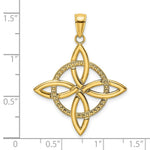Load image into Gallery viewer, 14K Yellow Gold Large Celtic Eternity Knot Charm Pendant
