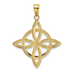 Load image into Gallery viewer, 14K Yellow Gold Large Celtic Eternity Knot Charm Pendant
