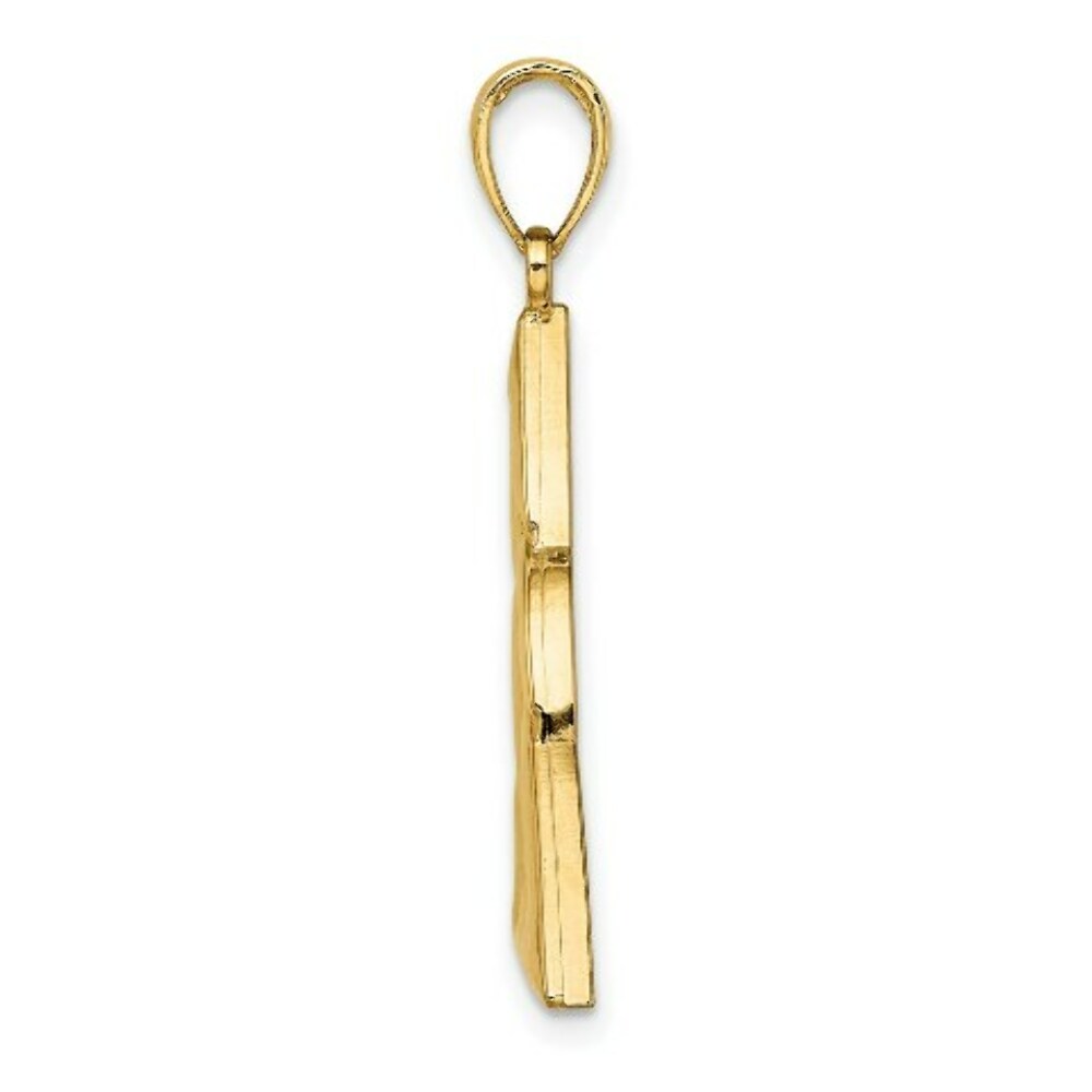 14K Yellow Gold Polished Large Celtic Trinity Knot Charm Pendant