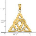 Load image into Gallery viewer, 14K Yellow Gold Polished Large Celtic Trinity Knot Charm Pendant

