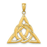 Load image into Gallery viewer, 14K Yellow Gold Polished Large Celtic Trinity Knot Charm Pendant
