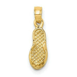 Load image into Gallery viewer, 14K Yellow Gold Single Flip-Flop Charm Pendant
