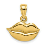 Load image into Gallery viewer, 14K Yellow Gold 2-D &amp; Polished LIPS Charm Pendant
