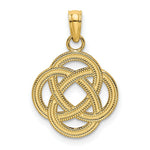 Load image into Gallery viewer, 14K Yellow Gold Small Celtic Eternity Knot Circle Charm Pendant
