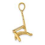 Load image into Gallery viewer, 14K Yellow Gold 3-D Beach Chair Charm Pendant
