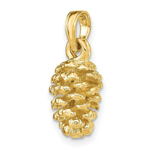 14K Yellow Gold 3-D Pinecone