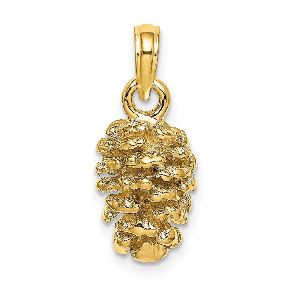 14K Yellow Gold 3-D Pinecone