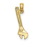 Load image into Gallery viewer, 14K Yellow Gold 3-D ADJUSTABLE WRENCH Charm Pendant
