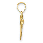 Load image into Gallery viewer, 14K Yellow Gold 3-D SAW Charm Pendant
