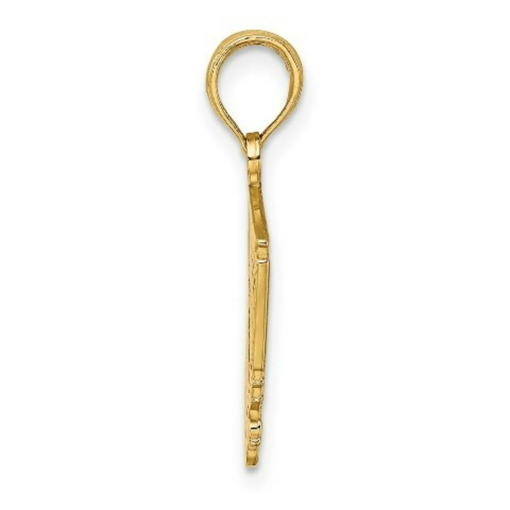 14K Yellow Gold Pittsburgh Incline (Tram/Cable Car) Charm Pendant