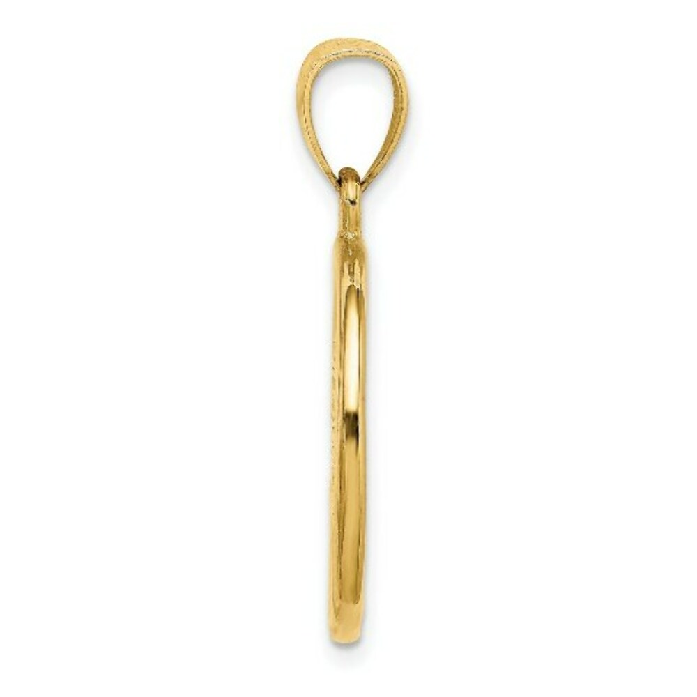 14K Yellow Gold 3-D WASHINGTON D.C. Skyline In Frame Charm Pendant