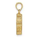 Load image into Gallery viewer, 14K Yellow Gold 3-D WASHINGTON D.C. PENTAGON OVERVIEW Charm Pendant
