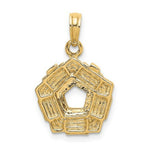 Load image into Gallery viewer, 14K Yellow Gold 3-D WASHINGTON D.C. PENTAGON OVERVIEW Charm Pendant
