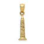 Load image into Gallery viewer, 14K Yellow Gold 3-D WASHINGTON D.C. Monument Charm Pendant

