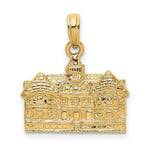 Load image into Gallery viewer, 14K Yellow Gold 3-D Court House WILLIAMSBURG, VA Charm Pendant
