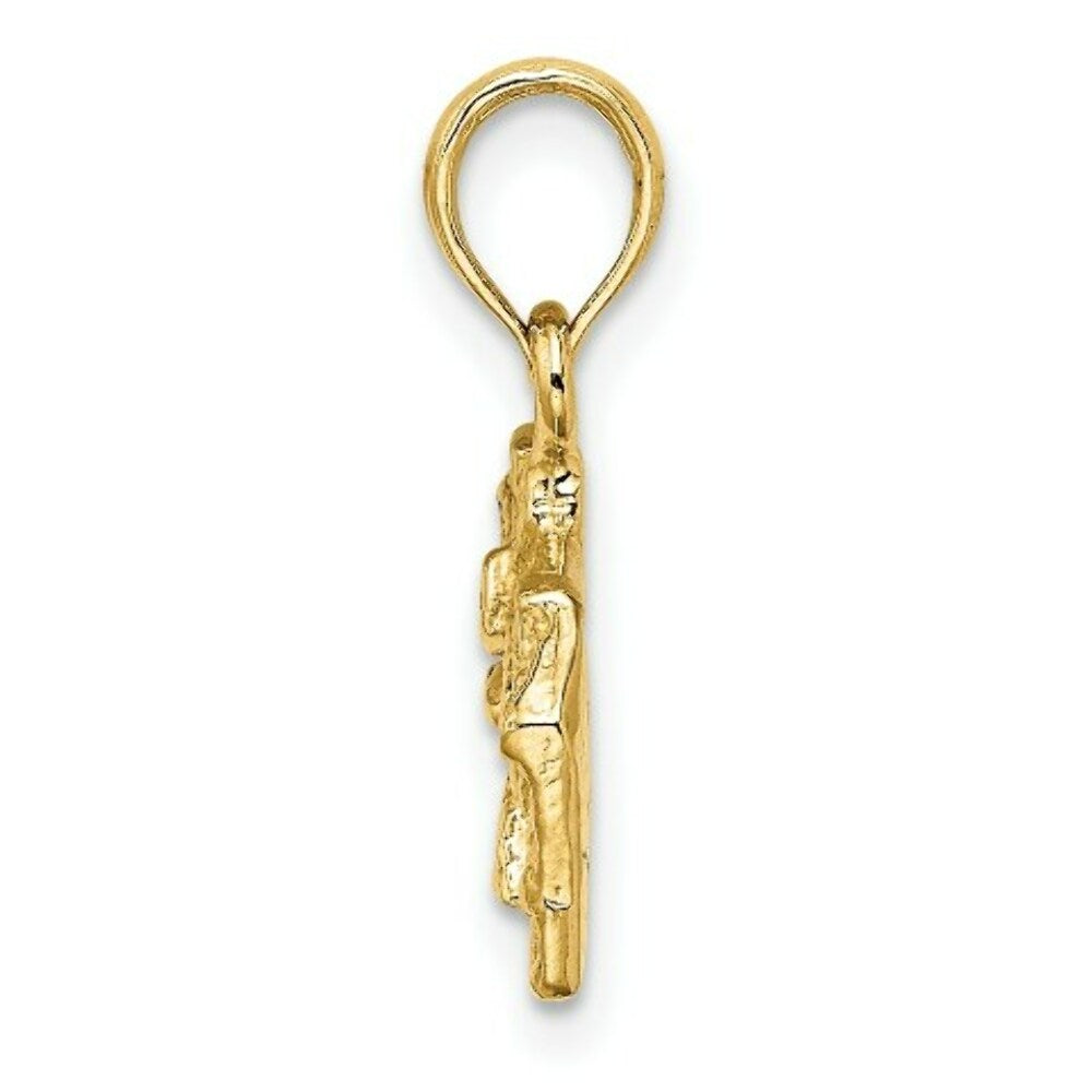 14K Yellow Gold 3-D Wren Buildings Williamsburg VA Virginia Charm Pendant