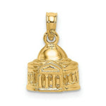 Load image into Gallery viewer, 14K Yellow Gold 3-D Jefferson Memorial Building Washington DC Charm Pendant
