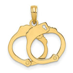 Load image into Gallery viewer, 14K Yellow Gold Moveable HANDCUFFS Charm Pendant
