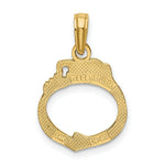 Load image into Gallery viewer, 14K Yellow Gold Moveable HANDCUFFS Charm Pendant
