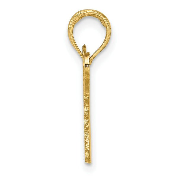 14K Yellow Gold AMERICAN FLAG Charm Pendant