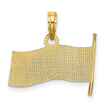 Load image into Gallery viewer, 14K Yellow Gold AMERICAN FLAG Charm Pendant
