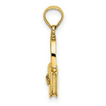 Load image into Gallery viewer, 14K Yellow Gold 3-D &amp; Polished PURSE Charm Pendant
