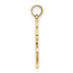 Load image into Gallery viewer, 14K Yellow Gold Textured Dollar Sign Charm Pendant
